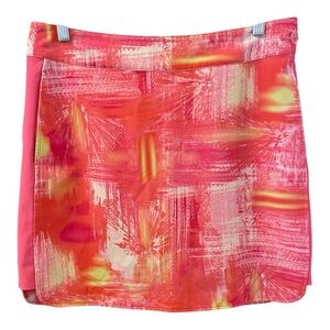 EP Pro Vibrant Colorful Pink and Orange Skort, Size 6.